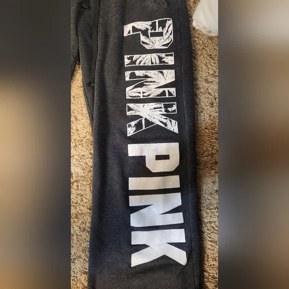 PINK - VINTAGE BOYFRIEND SWEATS SZ SM - Picture 5 of 7